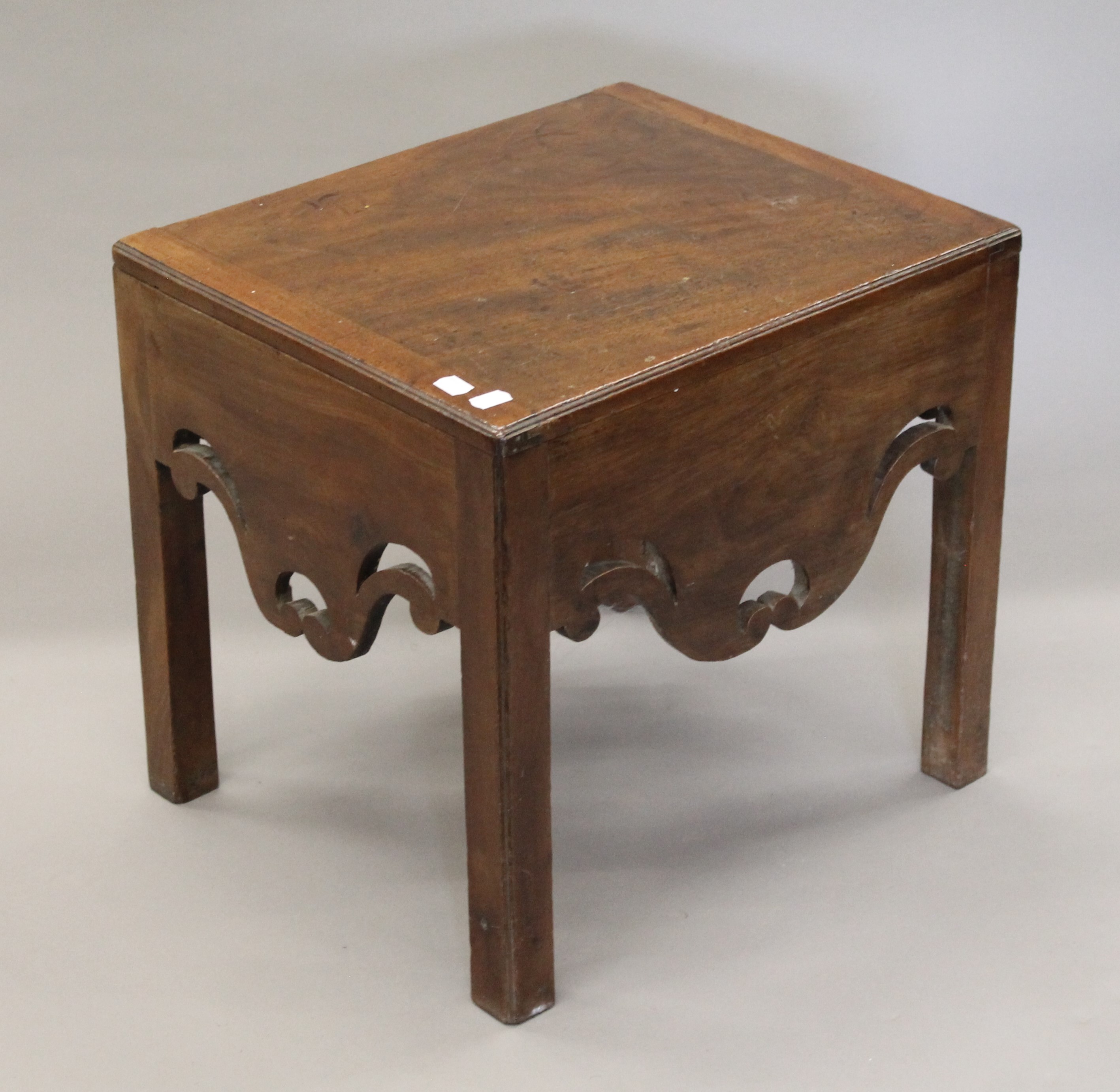 A 19th century mahogany commode (converted). - Image 3 of 6