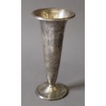 A Tiffany sterling silver bud vase. 15 cm high.