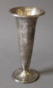 A Tiffany sterling silver bud vase. 15 cm high.