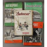 A collection of 1950s Motor Sport magazines