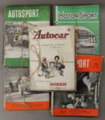 A collection of 1950s Motor Sport magazines