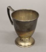 A small silver Christening mug. 9 cm high.