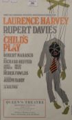 A framed show poster for Child's Play at The Queen's Theatre, Shaftesbury Avenue. 30.5 x 50 cm.
