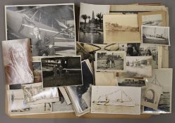 A quantity of ephemera and photographs pertaining to the 1920s R.A.F, Tutankhamun, etc.