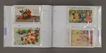 A postcard album.