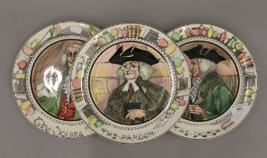 A quantity of Royal Doulton Series ware plates and a boxed Doulton crystal frame.