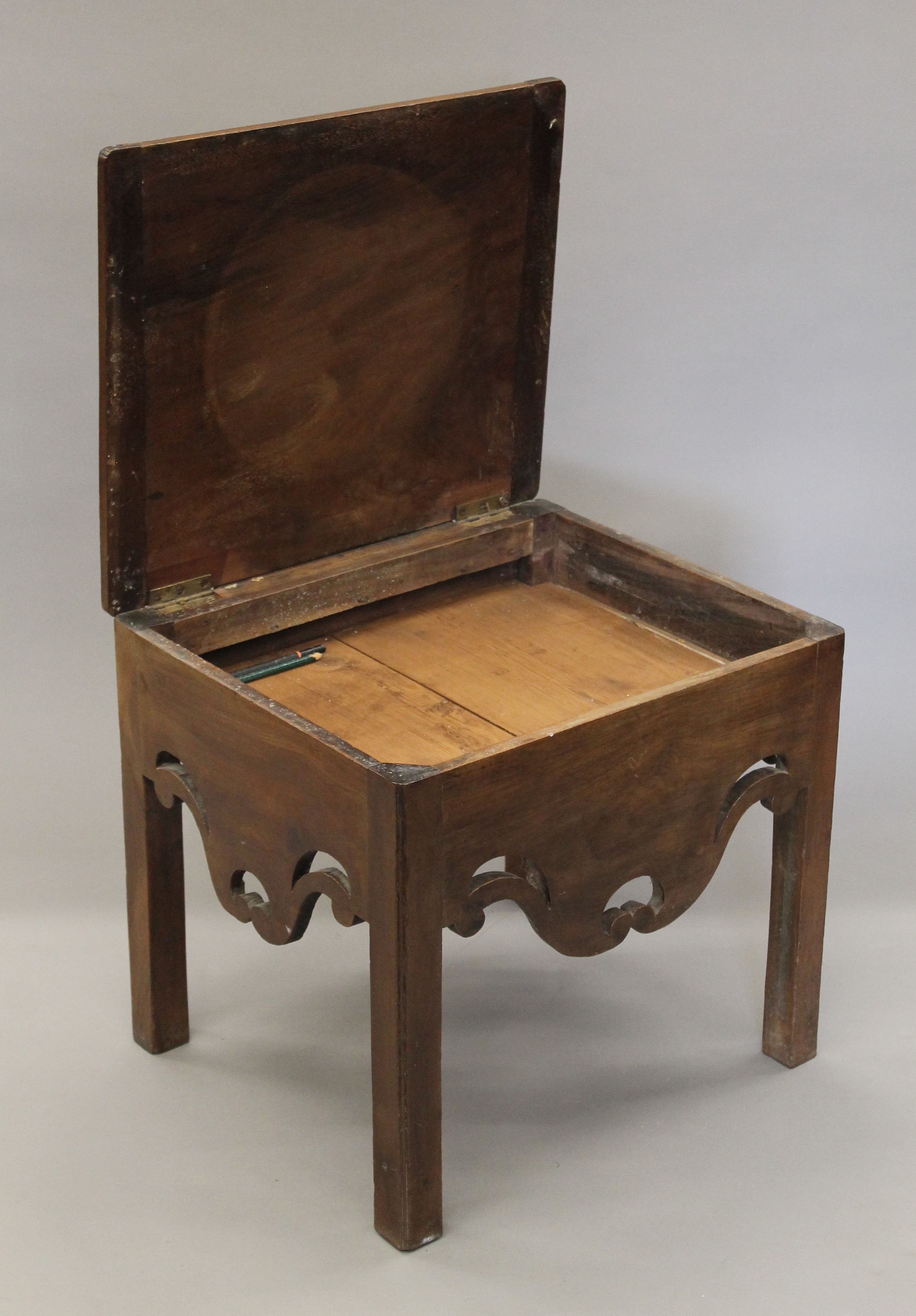 A 19th century mahogany commode (converted). - Image 5 of 6