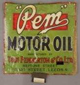 A 1928 Pen Motor Oil calendar.