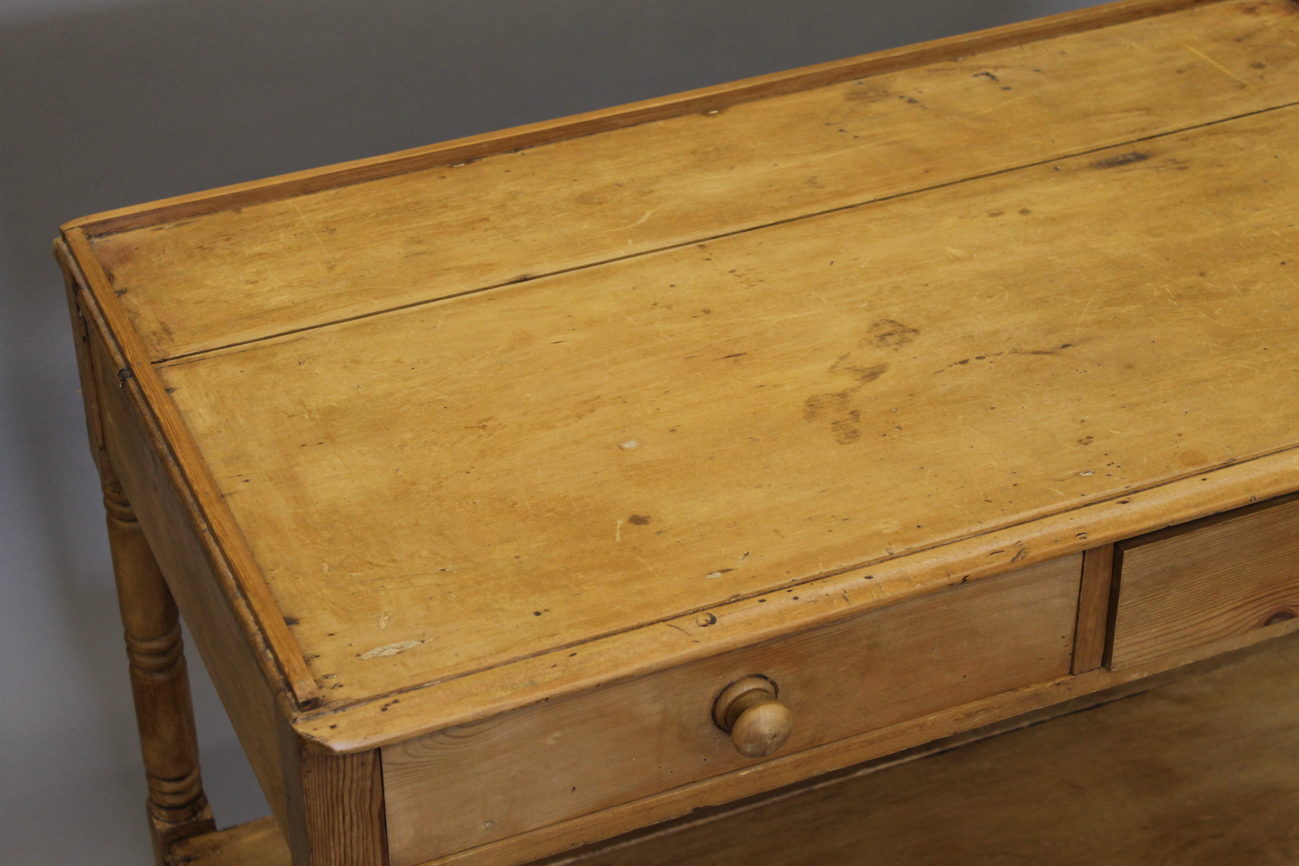 A Victorian pine washstand. 91 cm wide. - Image 7 of 7