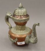 A Tibetan tea pot. 22 cm high.