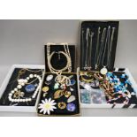 A quantity of various jewellery, including silver.