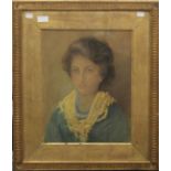 K M GOODWIN, Portrait of a Lady, pastel on paper laid on board, framed and glazed. 33 x 41 cm.