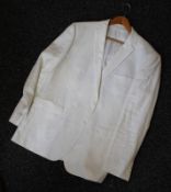 A white linen jacket.