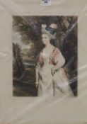 SYDNEY E WILSON, four prints of Elegant Ladies, unframed. The largest 51 x 61 cm.
