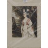 SYDNEY E WILSON, four prints of Elegant Ladies, unframed. The largest 51 x 61 cm.