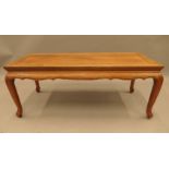 A Chinese hardwood coffee table. 101.5 cm long.