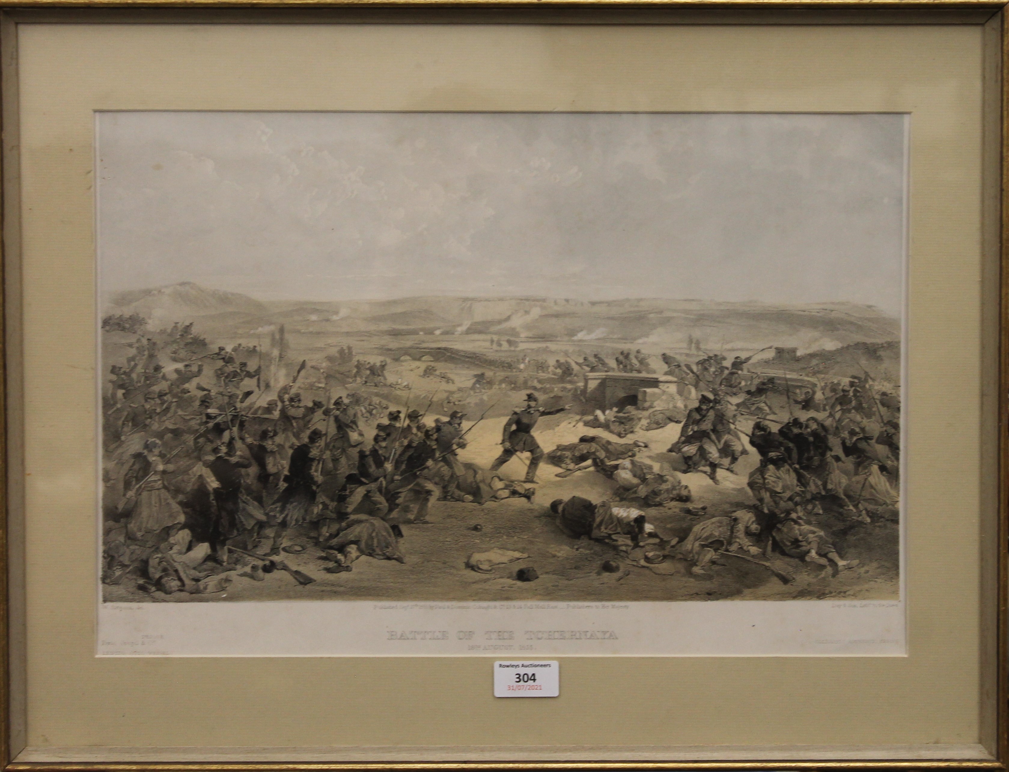 WILLIAM SIMPSON, two images from his Crimea War Series, prints, each framed and glazed. - Image 2 of 4
