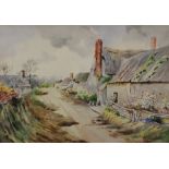 F E JAMIESON (1895-1950) British, Country Cottages, watercolour, signed, framed and glazed. 36.