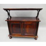 A 19th century rosewood buffet. 92 cm wide.