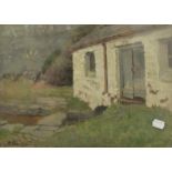 ROBERT DONNAN (1863-1953) British, The Lade, oil on panel, signed, titled to verso,