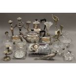 A quantity of silver plate, etc.