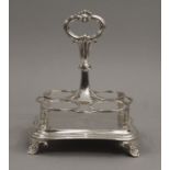 A William IV silver cruet, hallmarked London 1833, maker Edward,