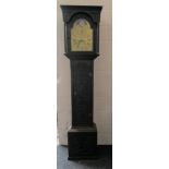 An 18th/19th century eight-day carved oak longcase clock,