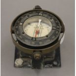 A Silva gimbal mounted Marine compass. 12 cm wide.