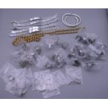 A quantity of various jewellery, including silver.