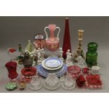 A quantity of various ceramics, glass, etc.