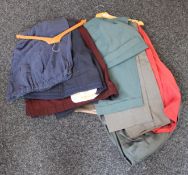 A large quantity of trousers.
