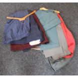 A large quantity of trousers.