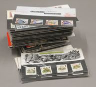 A large collection of UK mint stamps.