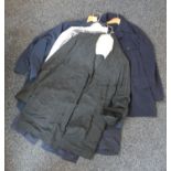 Six casual jackets and two pairs of trousers.