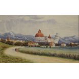 JONATHAN FITZGERALD, View of Pisa with Leaning Tower, watercolour, signed and dated 1907,