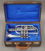 A Weltklang trumpet for Rudall Cart & Co Ltd, cased.