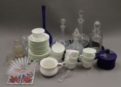 A quantity of various ceramics and glassware.