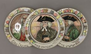 A quantity of Royal Doulton Series ware plates and a boxed Doulton crystal frame.