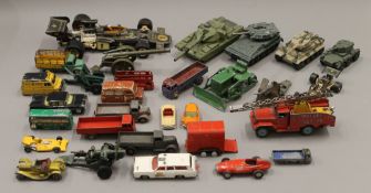 A collection of Dinky and Corgi toys.