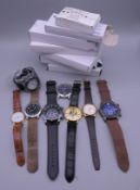 A quantity of various wristwatches.