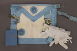 A case of Masonic regalia.