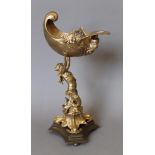 A gilt bronze centrepiece. 39 cm high.