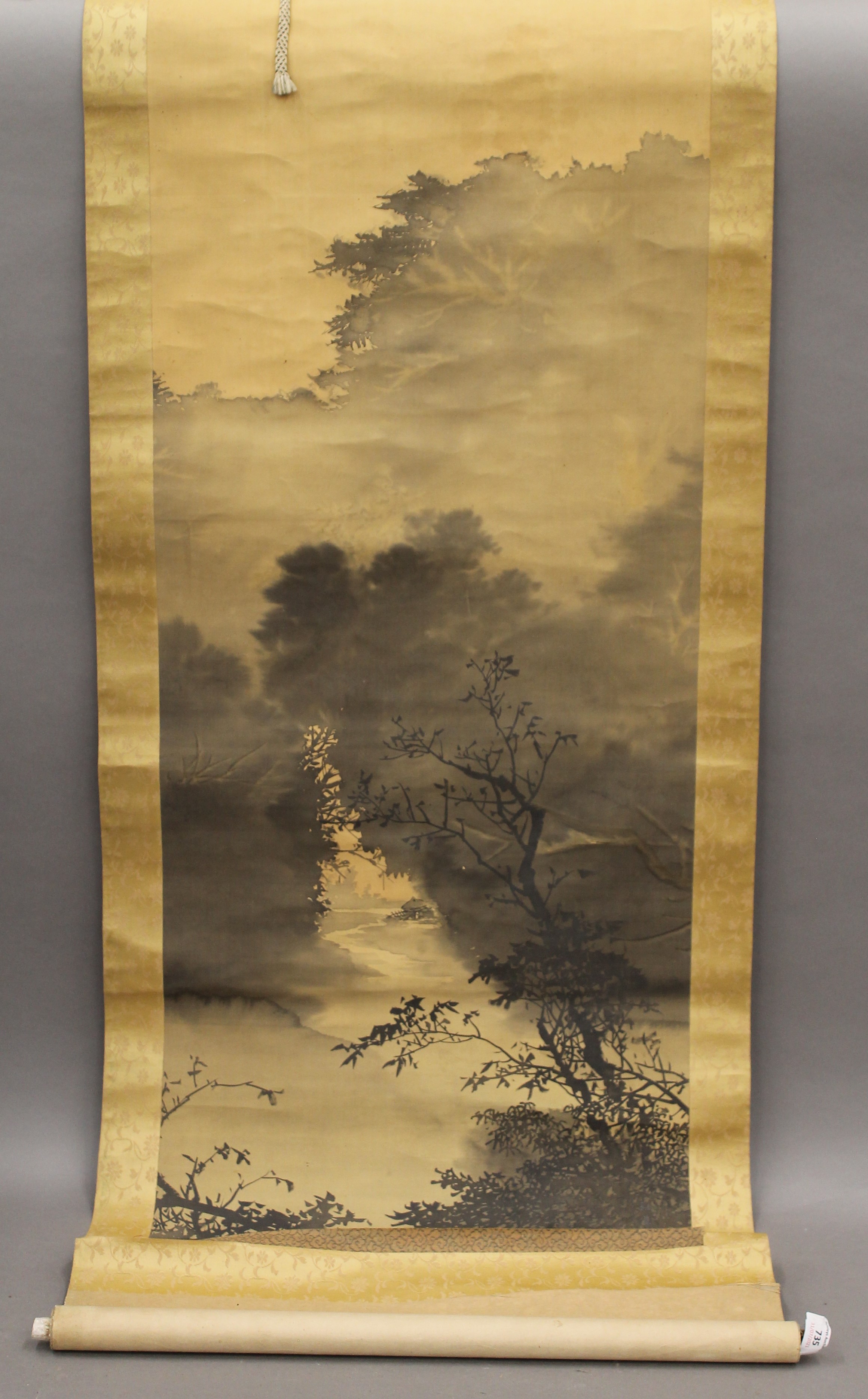 A Chinese scroll.