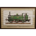 Four various framed Railway prints.