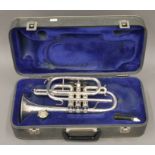 An Alliance J R Lafleur & Sons trumpet/flugelhorn, cased.