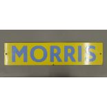 A vintage Morris enamel sign. 56 cm wide.