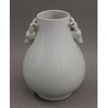 A Chinese blanc de chine vase.