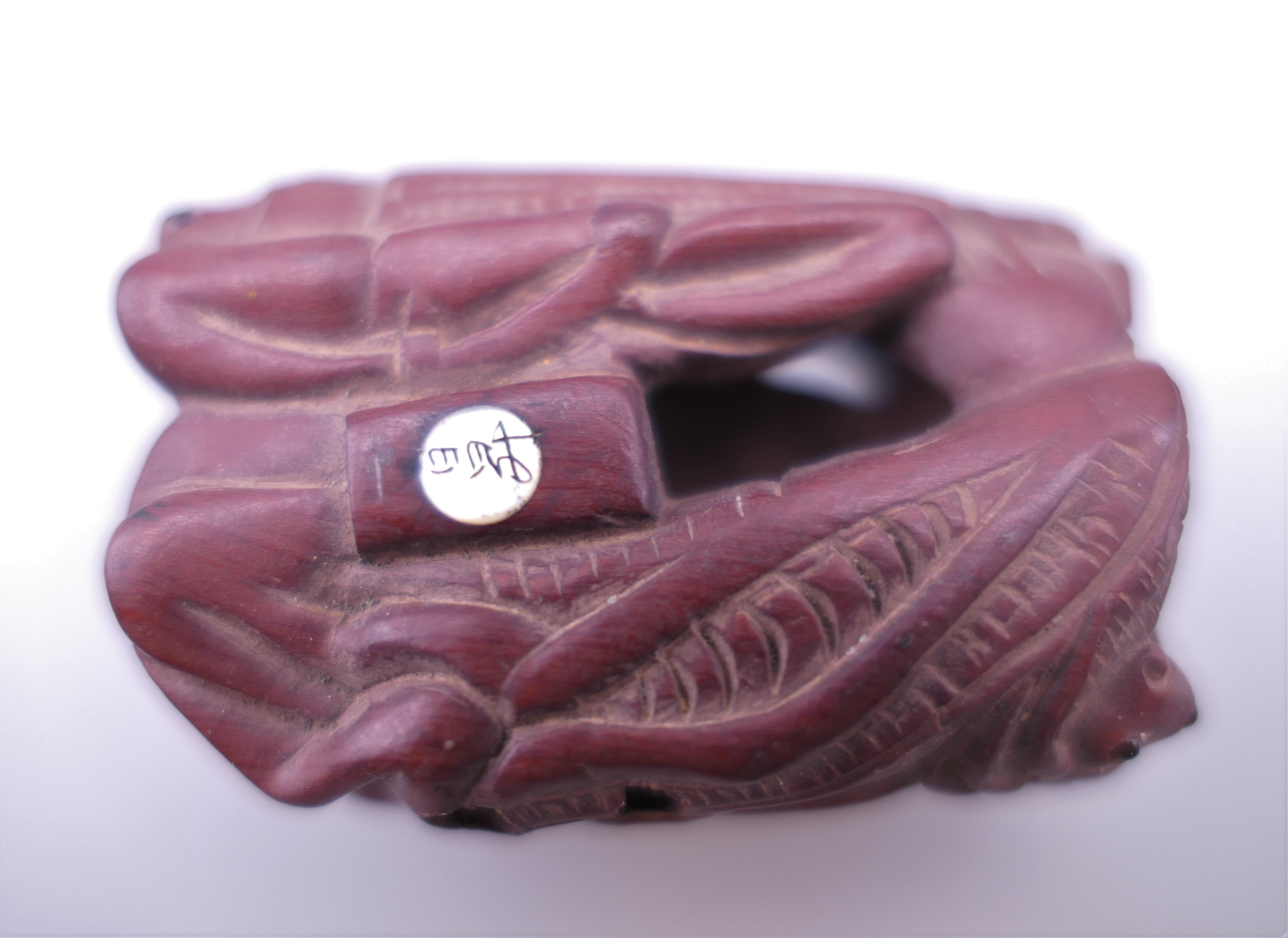 A Japanese netsuke formed as various insects. 5 cm high. - Image 3 of 4