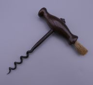 A 19th century corkscrew. 10.5 cm wide x 13 cm high.
