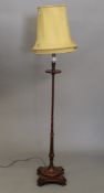 An early 20th century chinoiserie decorated standard lamp. 135 cm high.